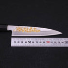 Koyanagi White steel #2 Kasumi Chokin Sakura Buffalo Ebony Handle 150mm-White steel #2-Kasumi-Japanese Handle-[Musashi]-[Japanese-Kitchen-Knives]