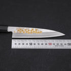 Koyanagi White steel #2 Kasumi Chokin Sakura Buffalo Ebony Handle 150mm-White steel #2-Kasumi-Japanese Handle-[Musashi]-[Japanese-Kitchen-Knives]