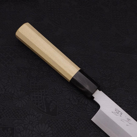 Mukimono White steel #2 Kasumi Buffalo Magnolia Handle 180mm-White steel #2-Kasumi-Japanese Handle-[Musashi]-[Japanese-Kitchen-Knives]