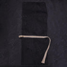 Musashi Japanese Style Kitchen Knife Roll Flower Black 1 Pocket Handmade-[Musashi]-[Japanese-Kitchen-Knives]