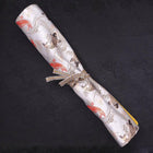 Musashi Japanese Style Kitchen Knife Roll Koi-White 4 Pockets Handmade-[Musashi]-[Japanese-Kitchen-Knives]