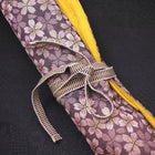 Musashi Japanese Style Kitchen Knife Roll Purple Sakura 4 Pockets Handmade-[Musashi]-[Japanese-Kitchen-Knives]