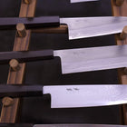 Musashi Kitchen Knives Displaying Teak-[Musashi]-[Japanese-Kitchen-Knives]