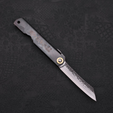 Higonokami Aogami 100mm Black Kurouchi Tsuchime