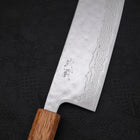 Nakiri AUS-10 Nashiji Damascus Yaki Urushi Handle 165mm-AUS-10-Damascus-Japanese Handle-[Musashi]-[Japanese-Kitchen-Knives]