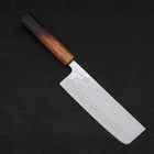 Nakiri AUS-10 Nashiji Damascus Yaki Urushi Handle 165mm-AUS-10-Damascus-Japanese Handle-[Musashi]-[Japanese-Kitchen-Knives]