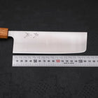 Nakiri AUS-10 Polished Yaki-Urushi Handle 165mm-AUS-10-Polished-Japanese Handle-[Musashi]-[Japanese-Kitchen-Knives]