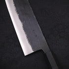 Nakiri Blue Super Kurouchi Buffalo Ebony Handle 165mm-Blue Super-Kurouchi-Japanese Handle-[Musashi]-[Japanese-Kitchen-Knives]