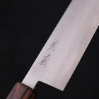 Nakiri Blue Super Polished Sumi Urushi Handle 165mm-Blue Super-Polished-Japanese Handle-[Musashi]-[Japanese-Kitchen-Knives]