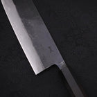 Nakiri Blue steel #2 Kurouchi Damascus Buffalo Ebony Handle 165mm-Blue steel #2-Damascus-Japanese Handle-[Musashi]-[Japanese-Kitchen-Knives]