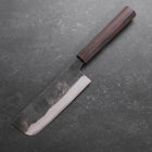 Nakiri Blue steel #2 Kurouchi Ebony Handle 120mm-Blue steel #2-Kurouchi-Japanese Handle-[Musashi]-[Japanese-Kitchen-Knives]