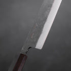 Nakiri Blue steel #2 Kurouchi Ebony Handle 120mm-Blue steel #2-Kurouchi-Japanese Handle-[Musashi]-[Japanese-Kitchen-Knives]