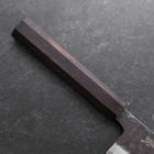 Nakiri Blue steel #2 Kurouchi Ebony Handle 120mm-Blue steel #2-Kurouchi-Japanese Handle-[Musashi]-[Japanese-Kitchen-Knives]