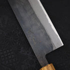 Nakiri Blue steel #2 Kurouchi Oak Handle 165mm-Blue steel #2-Kurouchi-Japanese Handle-[Musashi]-[Japanese-Kitchen-Knives]