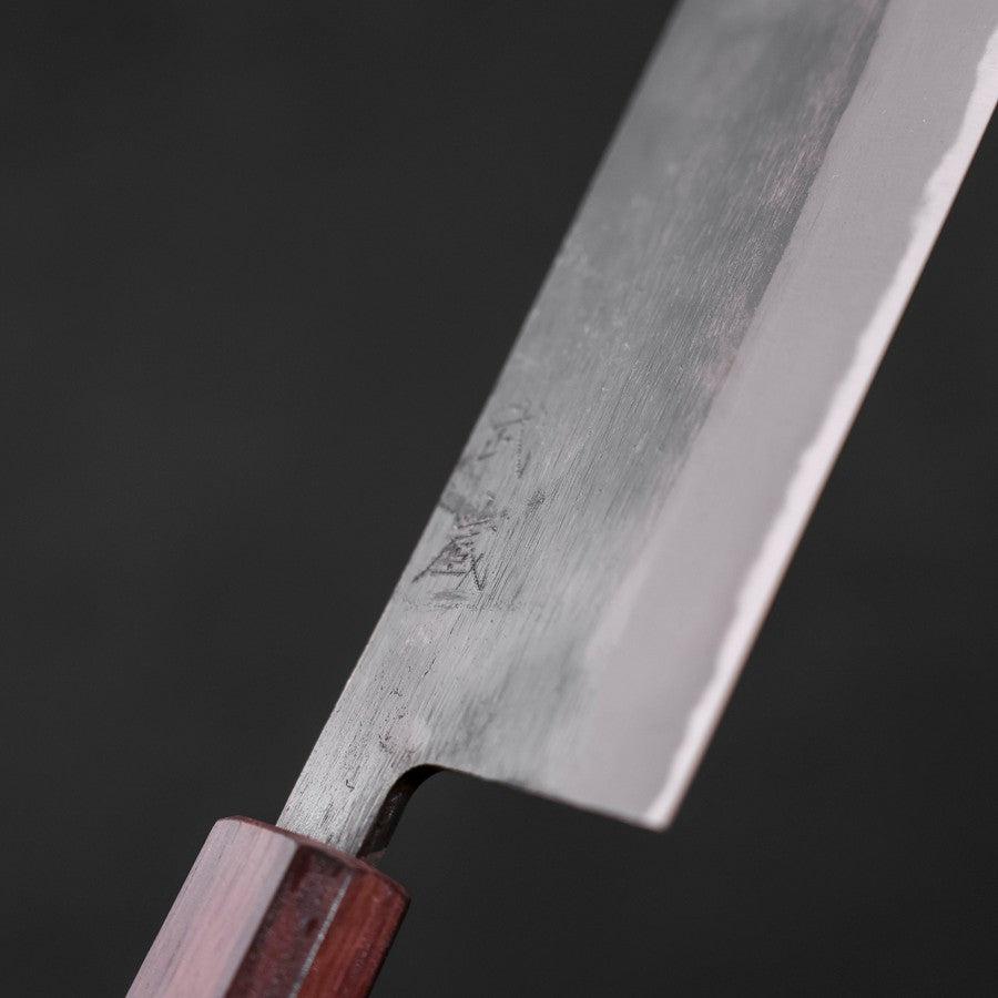 Nakiri Blue steel #2 Kurouchi Purple Urushi Handle 165mm-Blue steel #2-Kurouchi-Japanese Handle-[Musashi]-[Japanese-Kitchen-Knives]