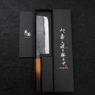 Nakiri Blue steel #2 Kurouchi Yaki Urushi Handle 165mm-Blue steel #2-Kurouchi-Japanese Handle-[Musashi]-[Japanese-Kitchen-Knives]