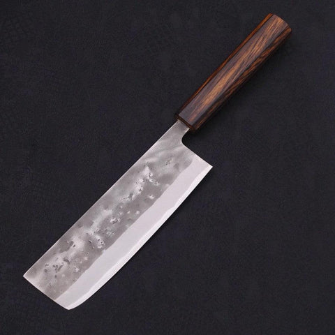 Nakiri Blue steel #2 Nashiji Sumi Urushi Handle 165mm-Blue steel #2-Nashiji-Japanese Handle-[Musashi]-[Japanese-Kitchen-Knives]