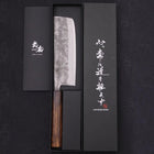 Nakiri Blue steel #2 Nashiji Sumi Urushi Handle 165mm-Blue steel #2-Nashiji-Japanese Handle-[Musashi]-[Japanese-Kitchen-Knives]