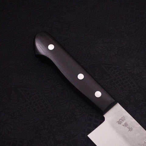 Nakiri Blue steel #2 Tsuchime Stainless Clad Western Handle 165mm-Blue steel #2-Tsuchime-Western Handle-[Musashi]-[Japanese-Kitchen-Knives]