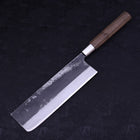 Nakiri Blue steel #2 Walnut Handle 210mm-Blue steel #2-Japanese Handle-[Musashi]-[Japanese-Kitchen-Knives]