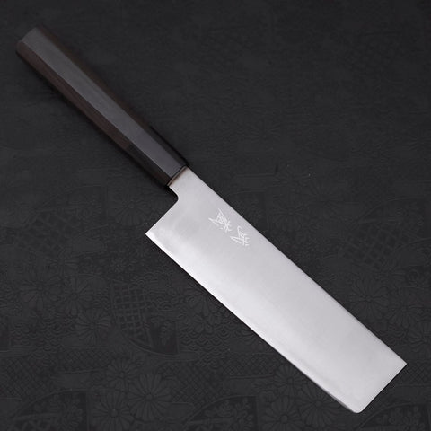 Nakiri HAP-40 Polished Buffalo Ebony Handle 165mm-HAP-40-Polished-Japanese Handle-[Musashi]-[Japanese-Kitchen-Knives]