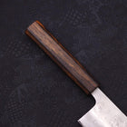 Nakiri Silver Steel #3 Nashiji Sumi Urushi Handle 165mm-Silver steel #3-Nashiji-Japanese Handle-[Musashi]-[Japanese-Kitchen-Knives]