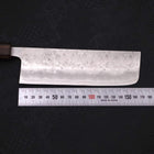 Nakiri Silver Steel #3 Nashiji Sumi Urushi Handle 165mm-Silver steel #3-Nashiji-Japanese Handle-[Musashi]-[Japanese-Kitchen-Knives]