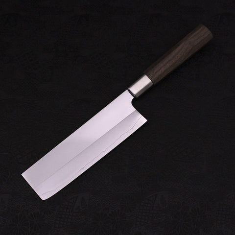 Nakiri Silver Steel #3 Walnut Handle 165mm-Silver steel #3-Japanese Handle-[Musashi]-[Japanese-Kitchen-Knives]