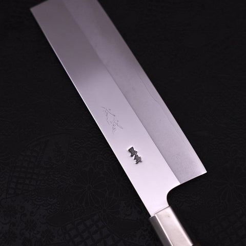 Nakiri Silver Steel #3 Walnut Handle 165mm-Silver steel #3-Japanese Handle-[Musashi]-[Japanese-Kitchen-Knives]