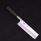 Nakiri Silver Steel #3 Walnut Handle 165mm-Silver steel #3-Japanese Handle-[Musashi]-[Japanese-Kitchen-Knives]