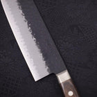 Nakiri Stainless Clad Blue Super Kurouchi Tsuchime Western Handle 165mm-Blue Super-Kurouchi-Western Handle-[Musashi]-[Japanese-Kitchen-Knives]