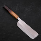 Nakiri Stainless Clad White steel #2 Polished Yaki Urushi Handle 165mm-White steel #2-Polished-Japanese Handle-[Musashi]-[Japanese-Kitchen-Knives]