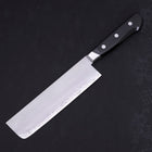 Nakiri Sweden Stainless Steel Polished Western Handle 165mm-Polished-Western Handle-[Musashi]-[Japanese-Kitchen-Knives]