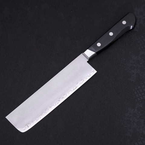 Nakiri Sweden Stainless Steel Polished Western Handle 165mm-Polished-Western Handle-[Musashi]-[Japanese-Kitchen-Knives]