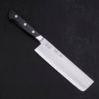 Nakiri Sweden Stainless Steel Polished Western Handle 165mm-Polished-Western Handle-[Musashi]-[Japanese-Kitchen-Knives]