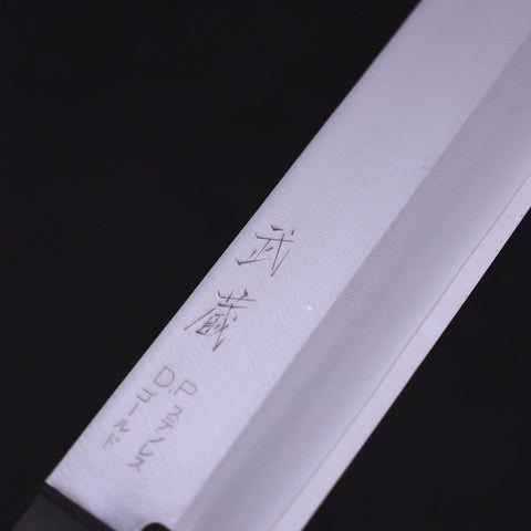 Nakiri VG-1 Polished Western Black Handle 165mm-Polished-VG-1-Western Handle-[Musashi]-[Japanese-Kitchen-Knives]