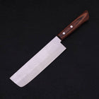 Nakiri VG-1 Tsuchime Western Mahogany Handle 165mm (Tsuba Nashi)-Tsuchime-VG-1-Western Handle-[Musashi]-[Japanese-Kitchen-Knives]