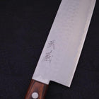 Nakiri VG-1 Tsuchime Western Mahogany Handle 165mm (Tsuba Nashi)-Tsuchime-VG-1-Western Handle-[Musashi]-[Japanese-Kitchen-Knives]