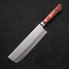 Nakiri VG-1 Tsuchime Western Mahogany Handle 165mm-Tsuchime-VG-1-Western Handle-[Musashi]-[Japanese-Kitchen-Knives]