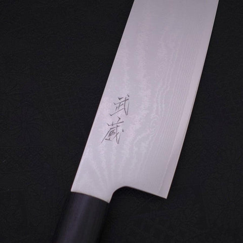 Nakiri VG-10 Damascus Shitan Handle 165mm-Damascus-VG-10-Japanese Handle-[Musashi]-[Japanese-Kitchen-Knives]