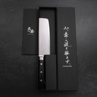 Nakiri VG-10 Damascus Western Cherry Handle 165mm-VG-10-Damascus-Western Handle-[Musashi]-[Japanese-Kitchen-Knives]