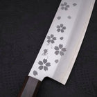 Nakiri VG-10 Polished Sakura Ebony Handle 165mm-VG-10-Polished-Japanese Handle-[Musashi]-[Japanese-Kitchen-Knives]