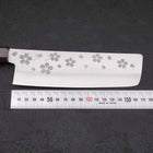 Nakiri VG-10 Polished Sakura Ebony Handle 165mm-VG-10-Polished-Japanese Handle-[Musashi]-[Japanese-Kitchen-Knives]