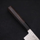 Nakiri VG-10 Tsuchime Damascus Buffalo Ebony Handle 165mm-VG-10-Damascus-Japanese Handle-[Musashi]-[Japanese-Kitchen-Knives]