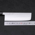 Nakiri VG-10 Tsuchime Damascus Walnut Handle 165mm-VG-10-Damascus-Japanese Handle-[Musashi]-[Japanese-Kitchen-Knives]