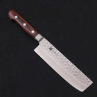 Nakiri VG-10 Tsuchime Damascus Western Handle 165mm-VG-10-Damascus-Western Handle-[Musashi]-[Japanese-Kitchen-Knives]