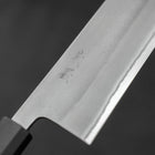 Nakiri White Steel #2 Nashiji Ebony Handle 165mm-White steel #2-Nashiji-Japanese Handle-[Musashi]-[Japanese-Kitchen-Knives]