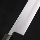 Nakiri White steel #1 Stainless Clad Polished Green Urushi Handle 165mm-White steel #1-Polished-Japanese Handle-[Musashi]-[Japanese-Kitchen-Knives]