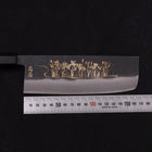 Nakiri White steel #2 Kurouchi Chokin Calamus Buffalo Ebony Handle 165mm-White steel #2-Kurouchi-Japanese Handle-[Musashi]-[Japanese-Kitchen-Knives]