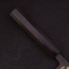 Nakiri White steel #2 Kurouchi Chokin Phoenix Buffalo Ebony Handle 165mm-White steel #2-Kurouchi-Japanese Handle-[Musashi]-[Japanese-Kitchen-Knives]